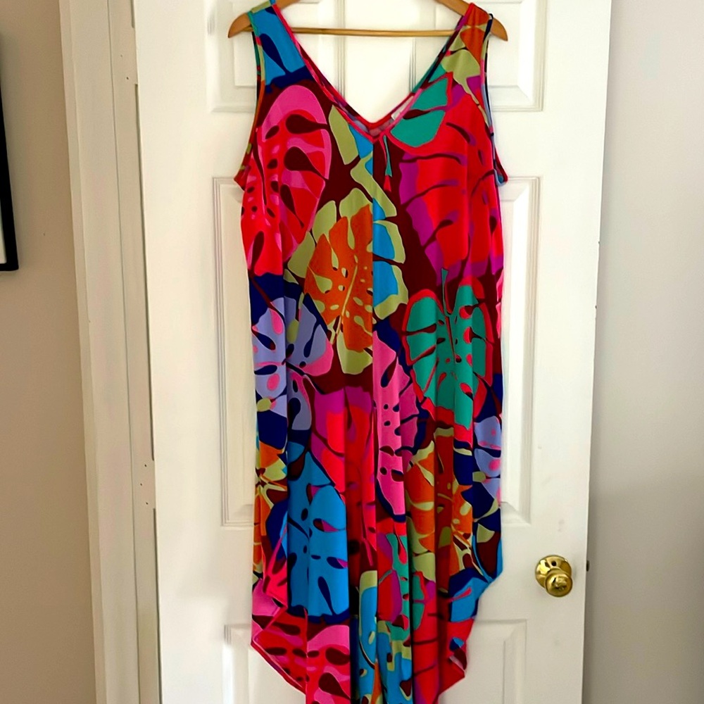 Ivy Lane Women's Retro Print Romper Jumpsuit CL Sleeveless Cropped Bright Fun